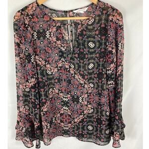 BCBGeneration Floral Print Blouse Size Small